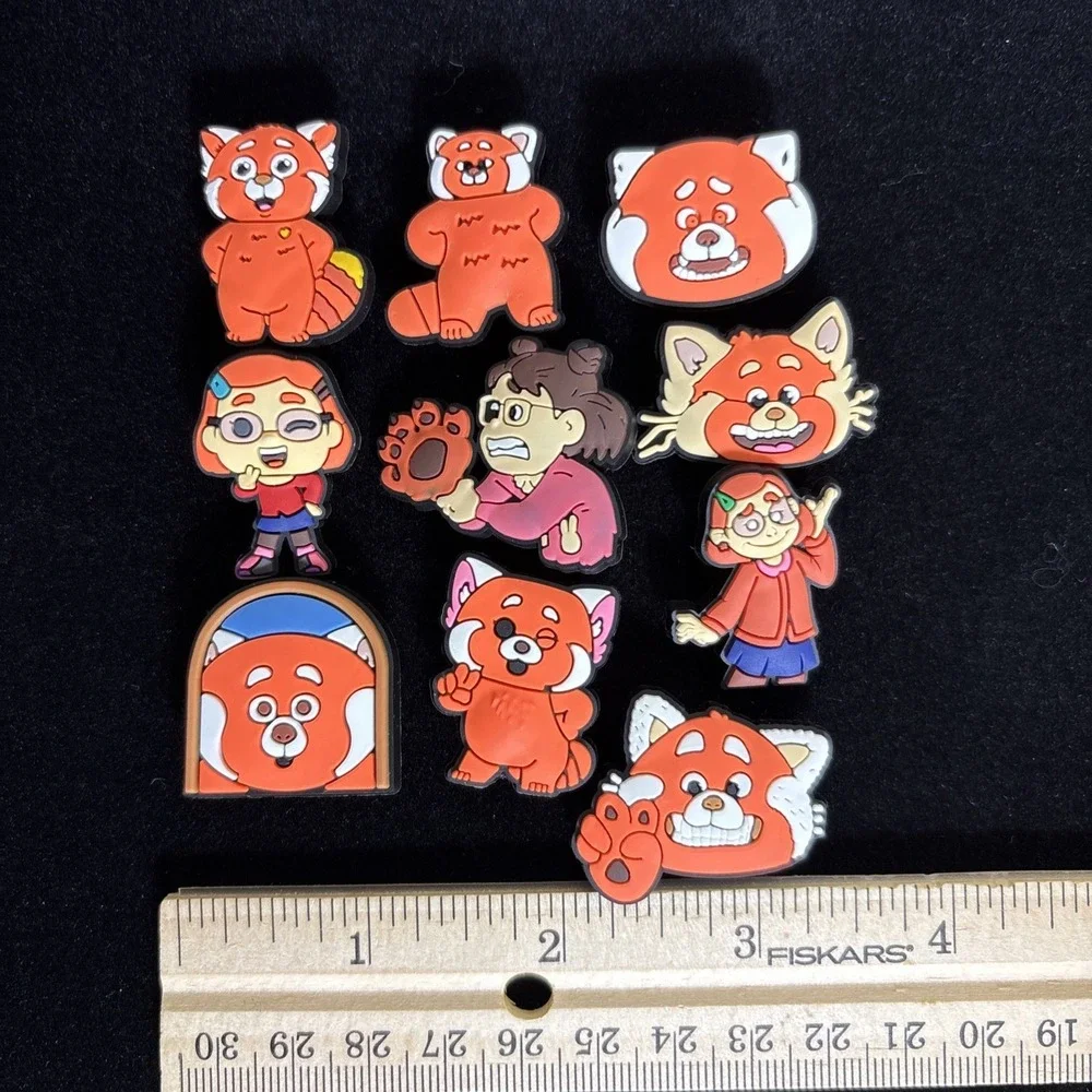 10 Turning Red Charms for  Clogs